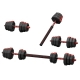 20kg Adjustable Dumbbell Barbell Set Weight Plates Home Workout