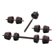 40kg Adjustable Dumbbell Barbell Set Weight Plates Home Workout