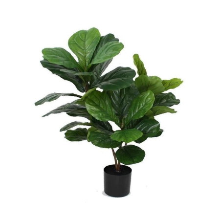 Glamorous Fusion Fiddle Leaf Plant Artificial Fake Plant Flower Decorative Arrangement 90cm In Pot