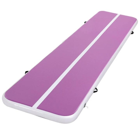 4M Air Track Gymnastics Tumbling Exercise Cheerleading Mat Inflatable Purple
