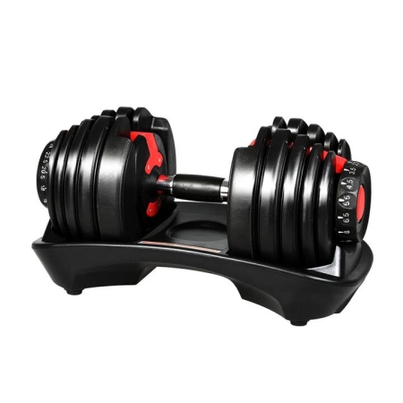 24KG Adjustable Dumbbell with Rack | All-in-One Weight Training for Home Gym