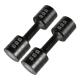 Adjustable Dumbbell Pair - 1KG to 5KG (Black) | Compact Home Fitness Weights for Women & Beginners