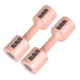 Adjustable Dumbbell Pair - 1KG to 5KG (Pink) | Compact Home Fitness Weights for Women & Beginners