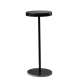 Round Side Table | Small Marble Style Lightweight - Black