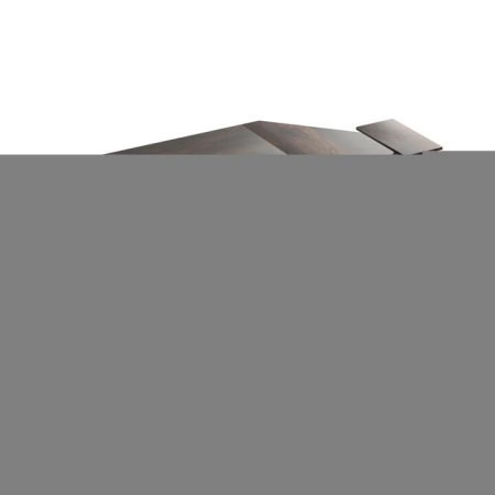 L Shaped Computer Desk With Monitor Stand And CPU Shelf - Brown