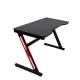 Gaming Desk Computer Table With Carbon Fiber Surface And Z-Shaped Legs - Black