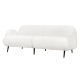 Cloud 3-Seater Sofa - Sherpa Fleece Upholstery - White
