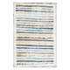 Washable Stripe Floor Rug Short Pile - Soft Plush Non-Slip Carpet 80x120cm