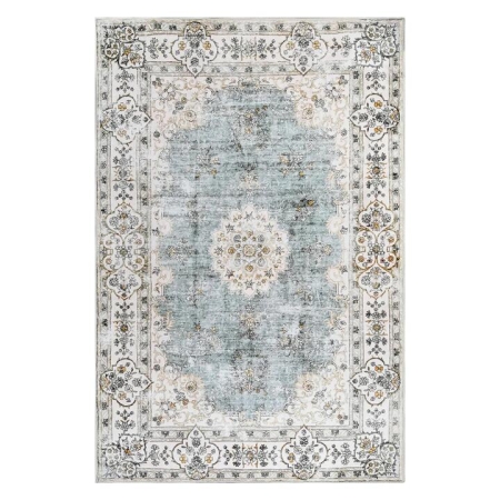 Washable Vintage Floor Rug Short Pile | Soft Non-Slip Plush Carpet 80x120cm
