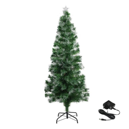 Fibre Optic Christmas Tree with 8 Lighting Modes and Stand for Indoor Festive Display (1.8 m)