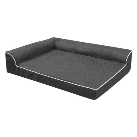 Orthopedic Dog Sofa Bed | Non-slip Waterproof Base - Grey (XL)