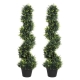 Artificial Spiral Cedar Trees | 100cm Faux Greenery for Indoor & Outdoor Use (Set of 2)