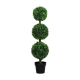 Artificial Triple Ball Boxwood Trees | 112cm UV-Resistant Faux Plants for Indoor and Outdoor Decor