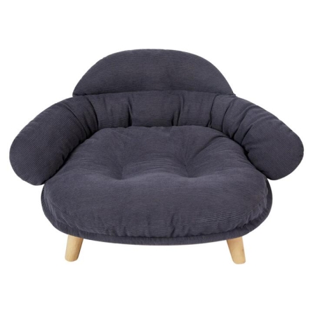 Elevated Pet Dog Cat Sofa Bed Couch L Size Grey