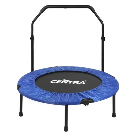 40" Foldable Mini Fitness Trampoline Rebounder | Adjustable Handle | 150kg Capacity