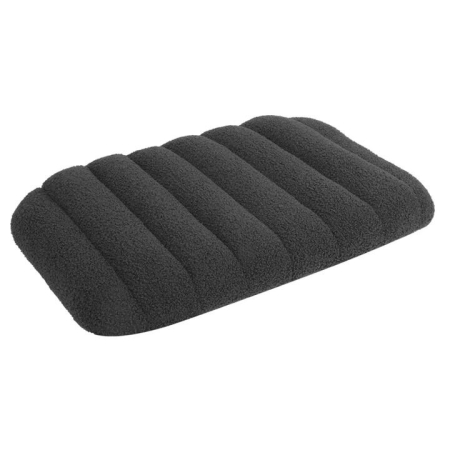 Orthopedic Dog Bed - Medium Size with Removable Sherpa Plush Cover (Grey)