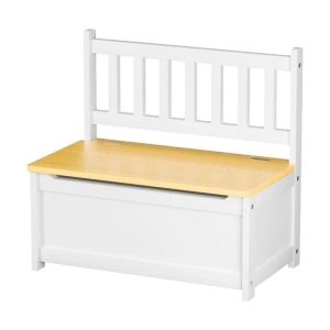 2-in-1 Kids Wooden Toy Storage Bench - Organizer Chest with Seat