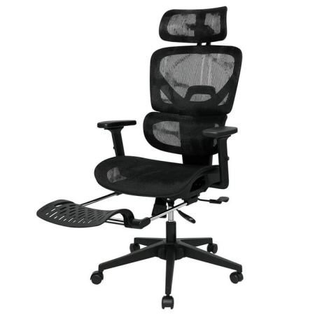 Ergonomic Mesh Office Chair - High-Back Executive Seat with Adjustable Headrest