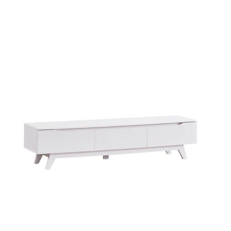 Penelope Scandinavian Lowline Entertainment Unit TV Stand 1.8m 3-Drawers White