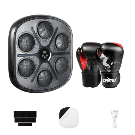 Smart Music Punching Box + 12OZ Boxing Gloves | Bluetooth Wall-Mount Home Fitness Trainer