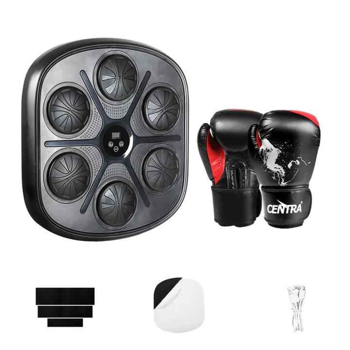 Smart Music Punching Box + 12OZ Boxing Gloves | Bluetooth Wall-Mount Home Fitness Trainer