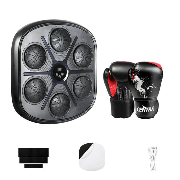 Smart Music Punching Box + 8OZ Boxing Gloves | Bluetooth Wall-Mount Home Fitness Trainer