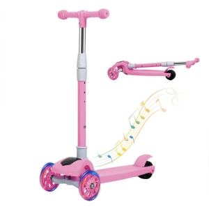 Foldable Kids Scooter - LED Light-Up Wheels