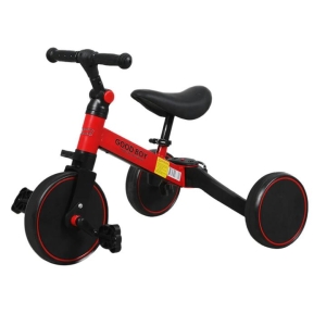 3-in-1 Kids Tricycle - Toddler Balance Bike with Adjustable Handlebar & Seat