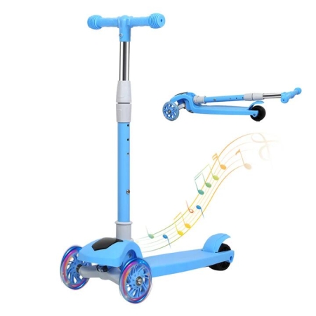 Foldable Kids Scooter - LED Flashing Wheels