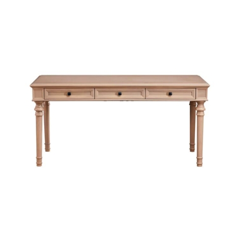 Maestro Furniture Julius Classic Computer Working Home Office Writing Desk 160cm 3-Drawer Oak