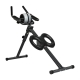 2-in-1 Folding Ab Machine & Roller Wheel Trainer | Adjustable Crunch Bench with Workout Mat