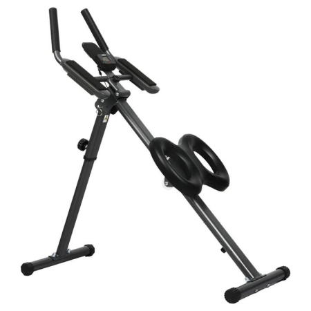 Foldable Adjustable Ab Machine - Black/Grey | 199kg Capacity