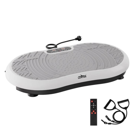 Vibration Plate Exercise Machine with 99 Speed Levels & Resistance Bands (White)
