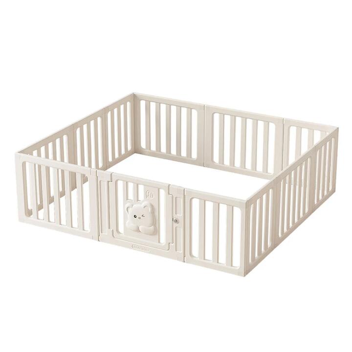 Kids Safety Playpen With 12 Panels - White (61cm High)
