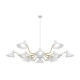 Farbon Modern Pendant Hanging Lamp Light Metal Brass Matt White