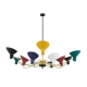Farbon Modern Pendant Hanging Lamp Light Metal Brass Matt Multi-color