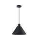 Kestra Modern Pendant Hanging Lamp Light Metal Black Textured