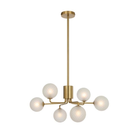 Felton Modern Pendant Hanging Lamp Light Glass Metal Antique Gold Frost Polished