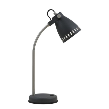 Nova Contemporary Table Desk Lamp Light Metal Dark Grey