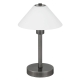 Ohio Contemporary Table Desk Lamp Light Metal Gun Metal Opal Matt