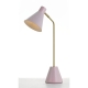 Ambia Modern Table Desk Lamp Light Metal Brass Pink Matte