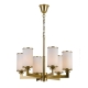 Ahern Modern Pendant Hanging Lamp Light Solid Brass Glass Brass Opal Brushed
