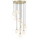 Bobo Modern Pendant Hanging Lamp Light Metal Glass Antique Gold Opal Matt Matte