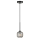 Bobo Modern Pendant Hanging Lamp Light Glass Metal Black Smoke Matte