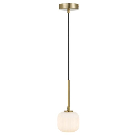 Bobo Modern Pendant Hanging Lamp Light Glass Metal Opal Matt Antique Gold Matte