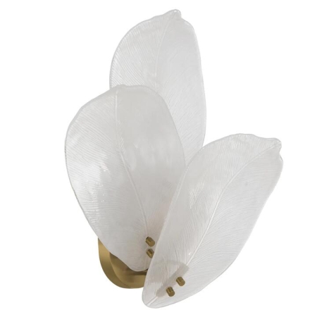 Monte Contemporary Wall Lamp Light Metal Glass Brass Frost Gloss Frosted