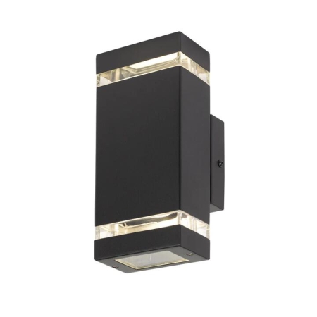 Dixon Modern Wall Lamp Light Stainless Steel Acrylic Black