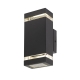 Dixon Modern Wall Lamp Light Stainless Steel Acrylic Black
