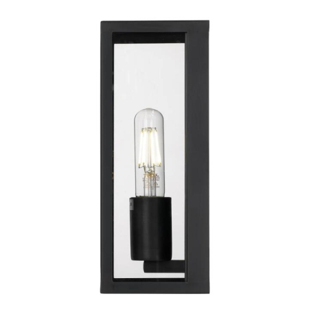 Arzano Modern Wall Lamp Light Solid Brass Glass Black Clear