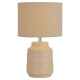Shelby Modern Table Desk Lamp Light Fabric Ceramic Cream Gloss